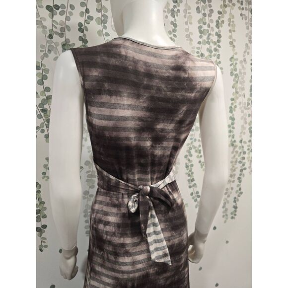 Drew Tie Dye Stripe Maxi Dress Sleeveless Charcoal Small NWT - Picture 8 of 12